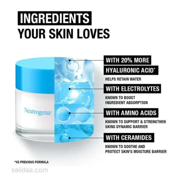 ترکیبات آبرسان ژل کرم هیدرو بوست Hydro Boost نوتروژینا Neutrogena