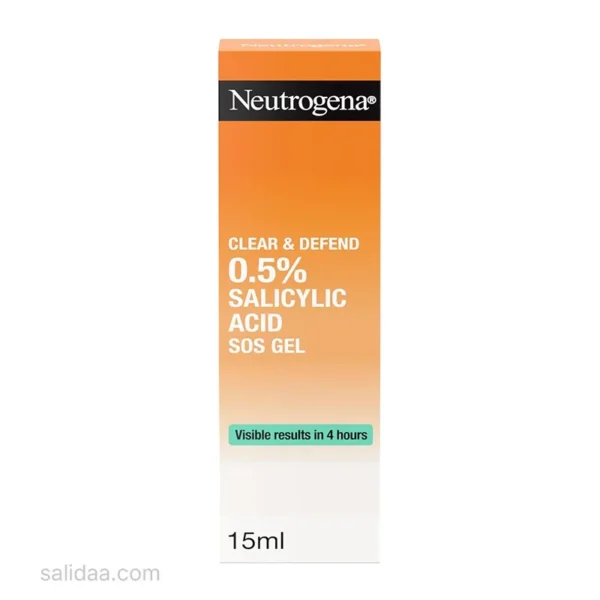 عکس جعبه محصول ژل ضد جوش و لک فوری نوتروژینا Neutrogena مدل Clear & Defend
