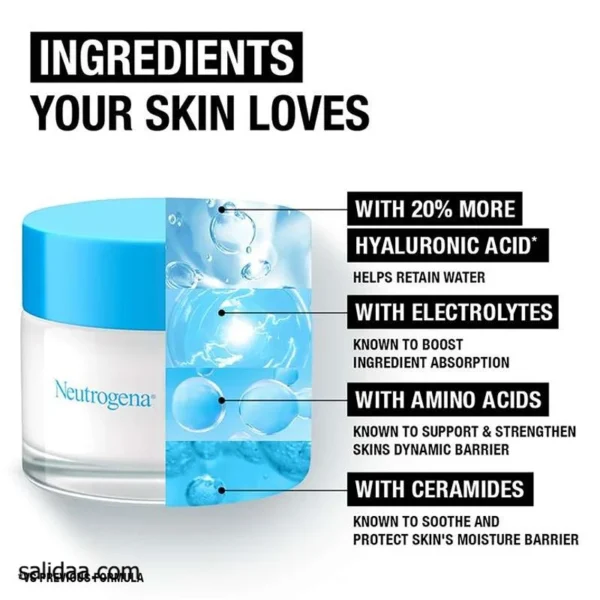 ویژگی های آبرسان ژل کرم هیدرو بوست Hydro Boost نوتروژینا Neutrogena