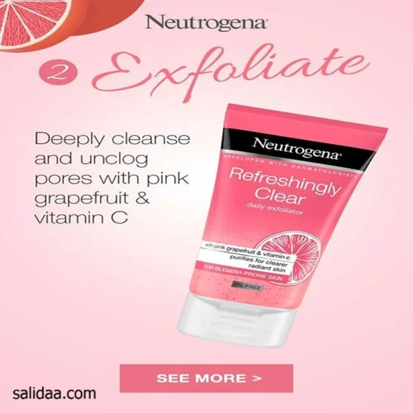 ویژگی های کرم مرطوب کننده گریپ فروت نوتروژینا Neutrogena